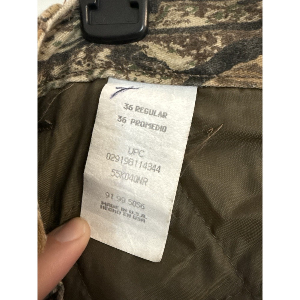 Vintage Duxbak Realtree Camo Insulated Hunting Pants USA Made Mens 36R - Picture 5 of 6